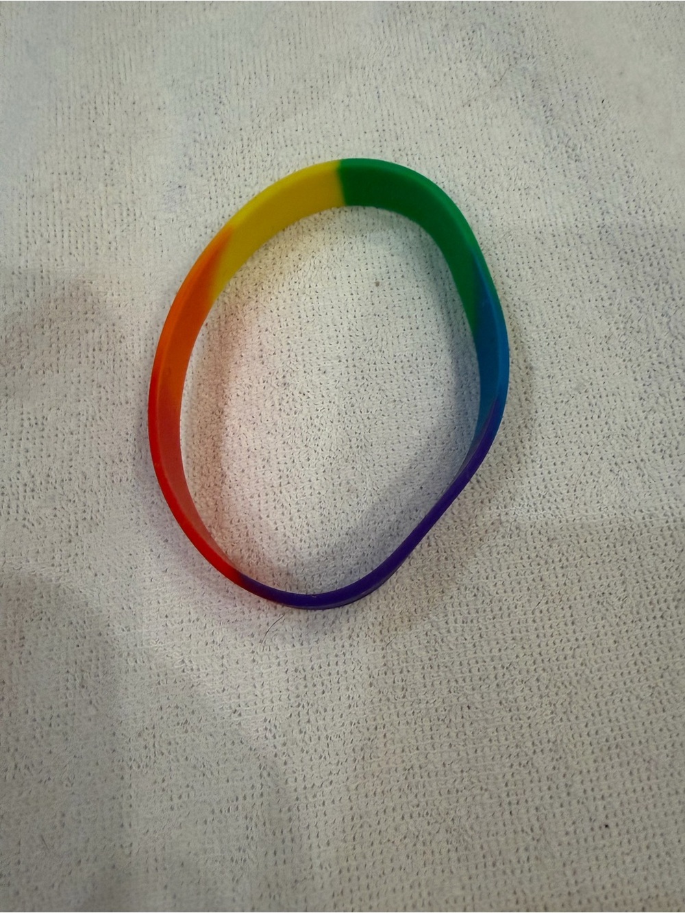 Rainbow silicone bracelet